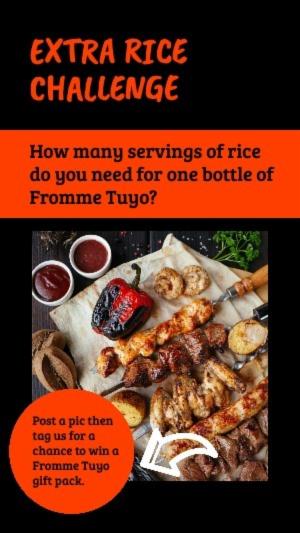 How many servings of rice do you need for one bottle of Fromme Tuyo?